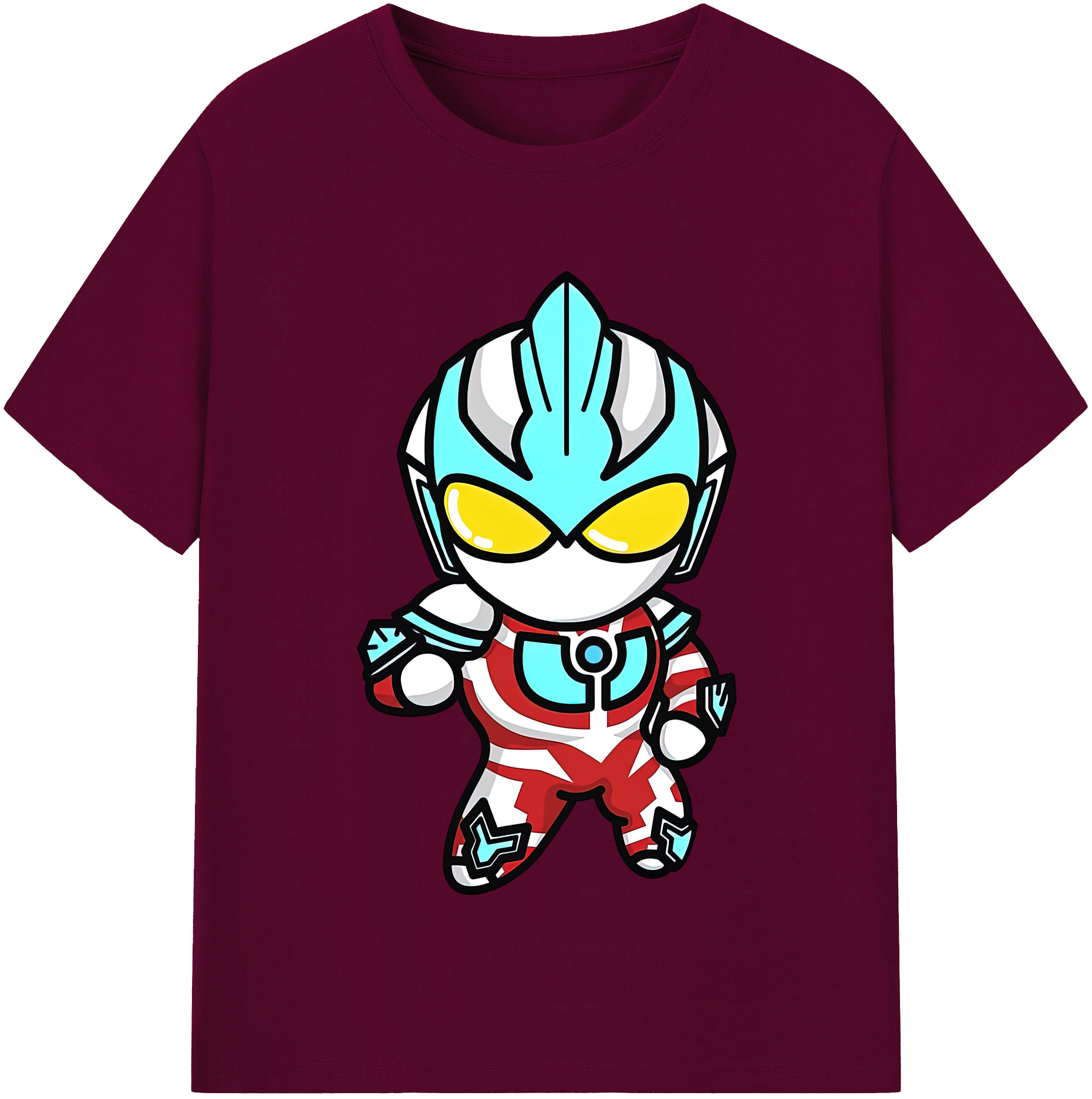 （画像用） ウルトラマン Ultraman レディースカジュアルプリントTシャツ（綿100％）